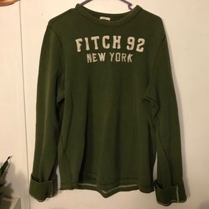 Abercrombie & Fitch olive green pullover XL